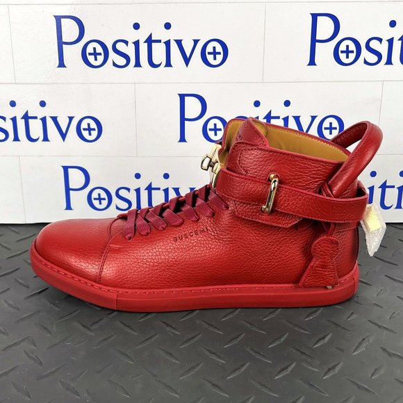 Buscemi Other - Buscemi Mens 100MM Red Leather Sneakers US 10 SAMPLE